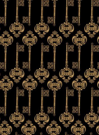 复古钥匙印花华亿平台图片