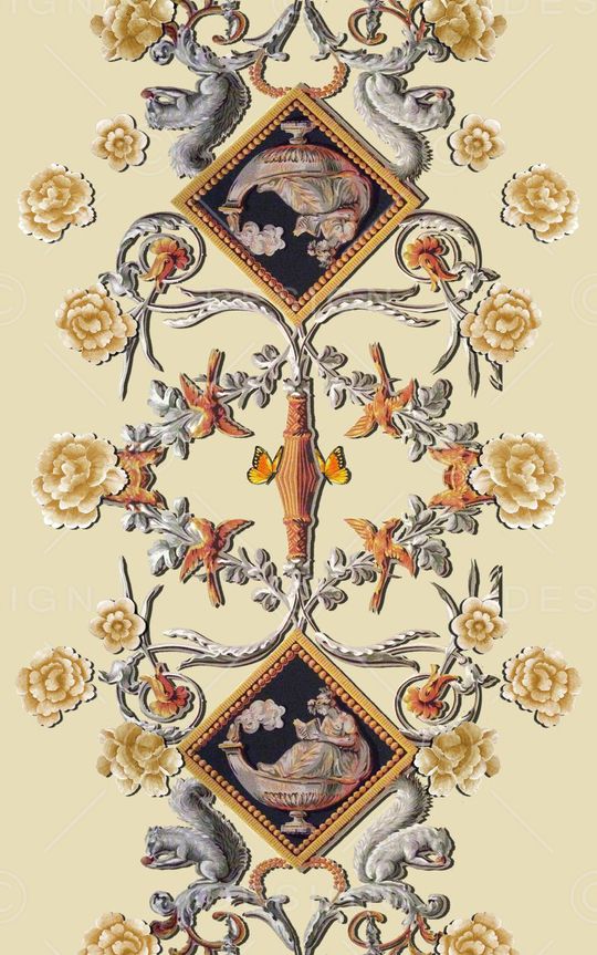 欧式印花华亿平台图片