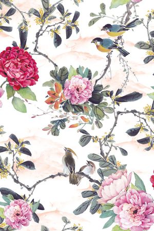 中国风印花华亿平台图片