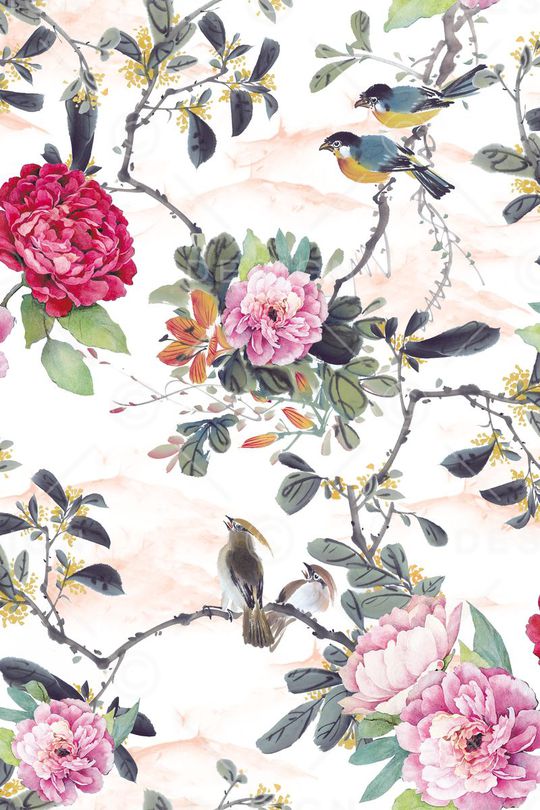 中国风印花华亿平台图片