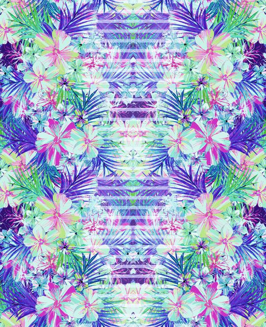 复古花卉印花华亿平台图片