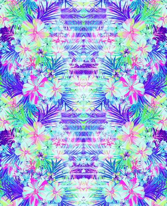 复古花卉印花华亿平台图片