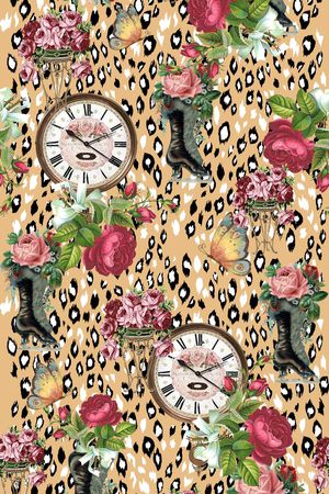 豹纹印花华亿平台图片