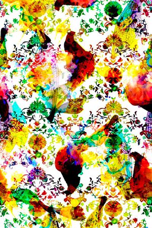 抽象印花华亿平台图片