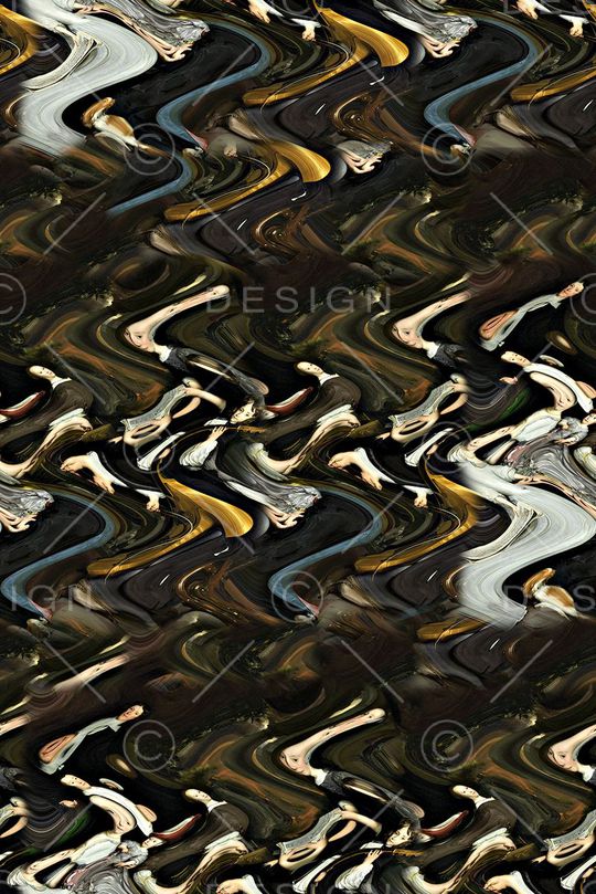 欧美大牌风格印花华亿平台图片