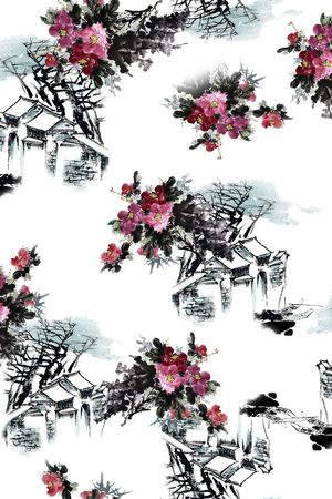 国画绘画印花华亿平台图片