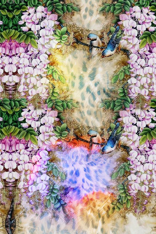 中国风印花华亿平台图片