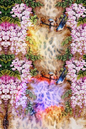 中国风印花华亿平台图片