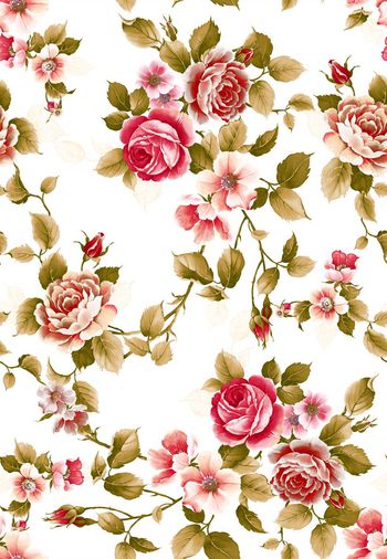 565117-原创大牌手绘写实玫瑰花手绘花卉