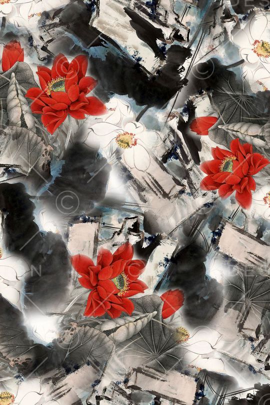 中国风印花华亿平台图片