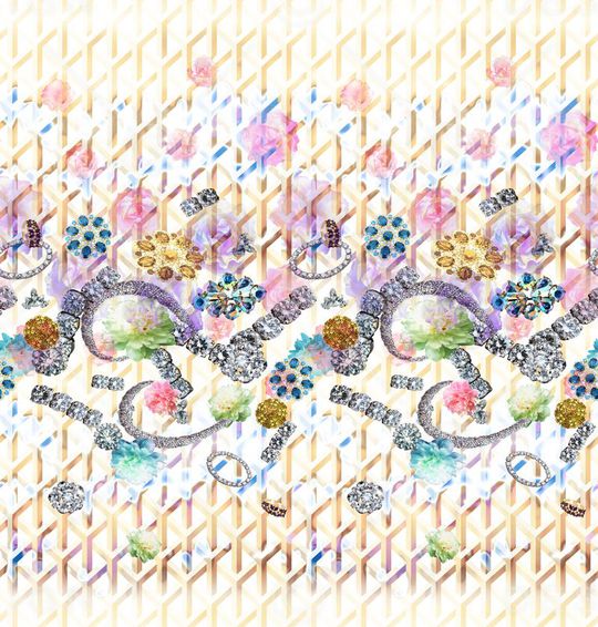 迷幻 未来感 宫廷 时尚印花华亿平台图片