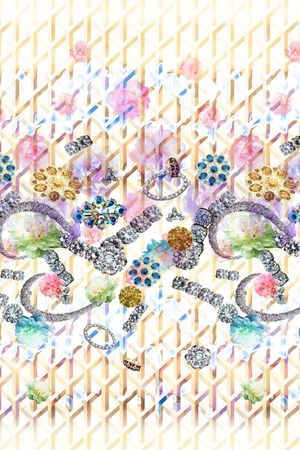 迷幻 未来感 宫廷 时尚印花华亿平台图片