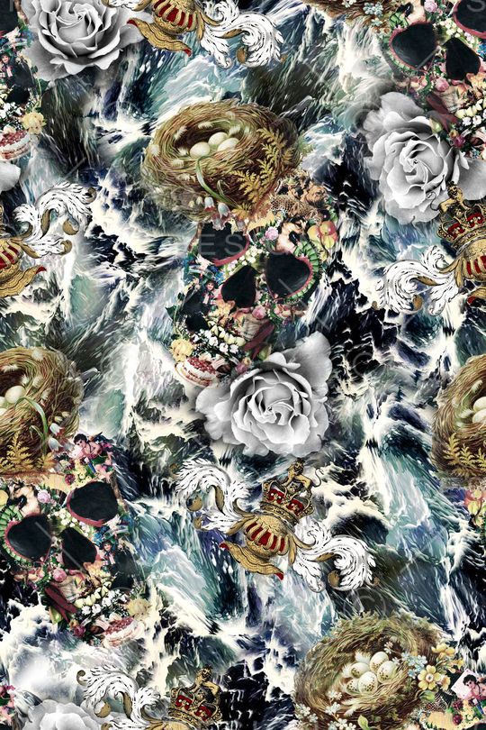 抽象印花华亿平台图片