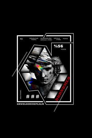 时尚潮流印花华亿平台图片