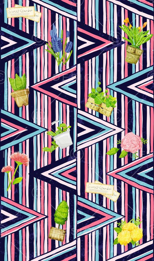 笔触印花华亿平台图片