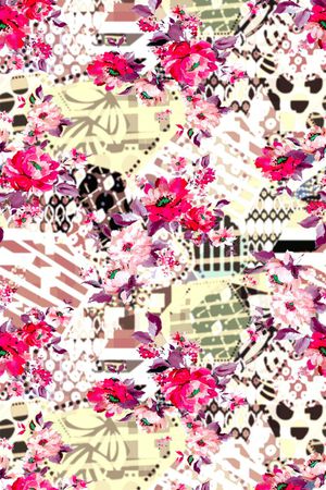 休闲民族风印花华亿平台图片