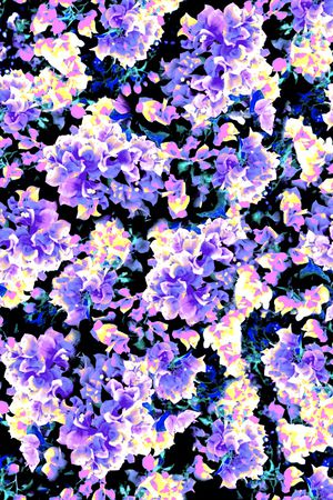 時尚浪漫碎花印花华亿平台图片