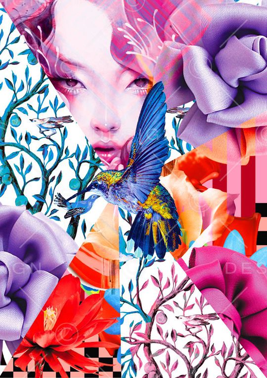 抽象印花华亿平台图片