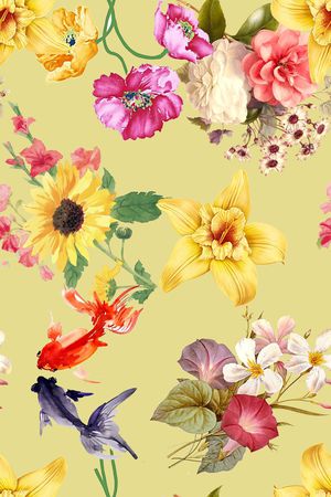 春夏华亿平台印花华亿平台图片