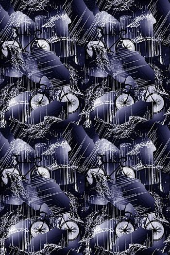 565813-时尚潮流大牌抽象丛林单车男装图案