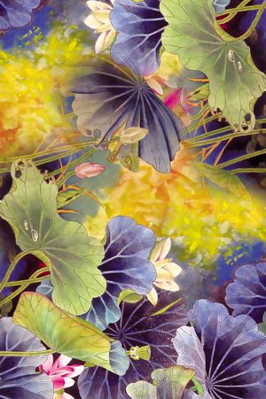 手绘印花华亿平台图片