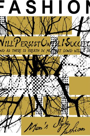 树枝抽象印花华亿平台图片