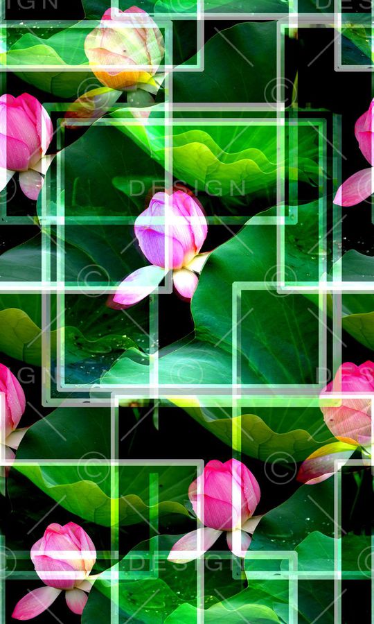 自然写意印花华亿平台图片