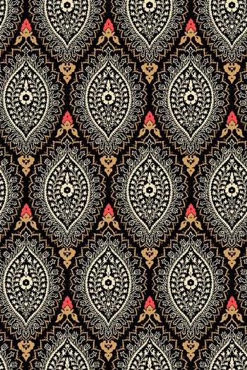 565988-复古 古典卷草花 服装 家纺 华亿平台