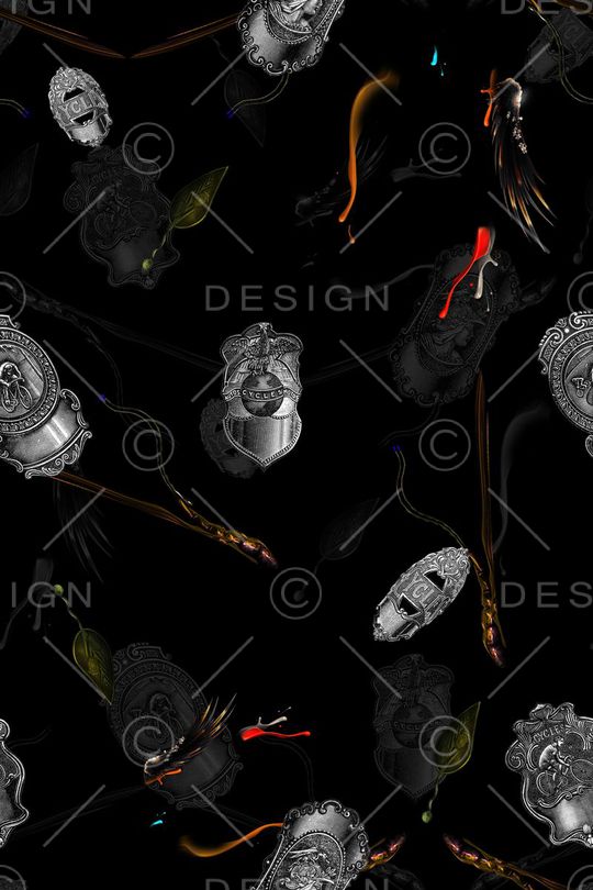 复古印花华亿平台图片