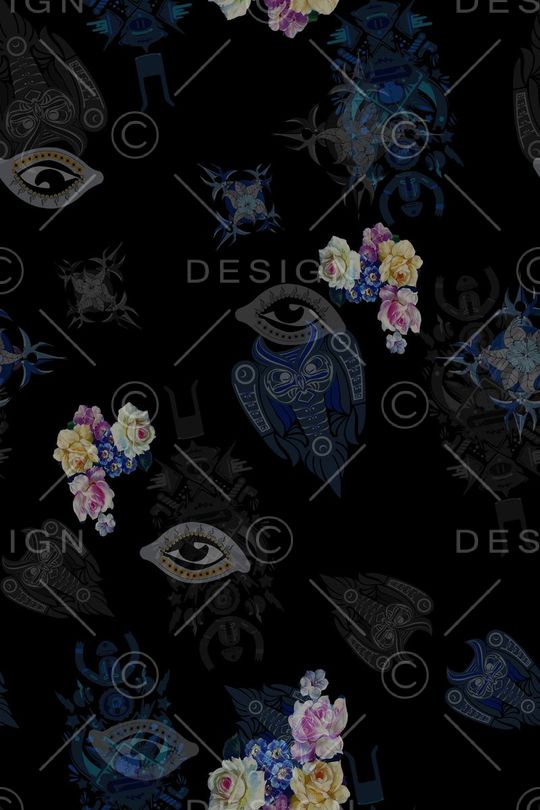 复古印花华亿平台图片