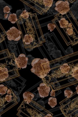 复古印花华亿平台图片