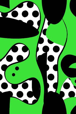 不规则图案印花华亿平台图片