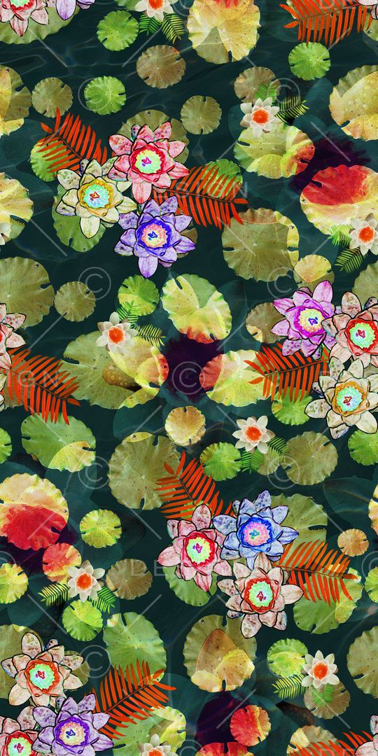 绿色印花华亿平台图片