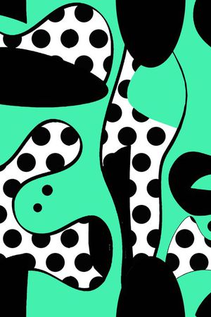 不规则图案印花华亿平台图片