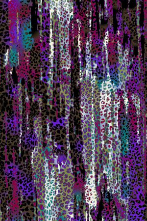 豹纹印花华亿平台图片