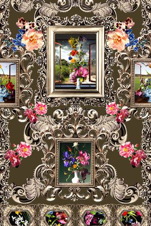 欧式印花华亿平台图片