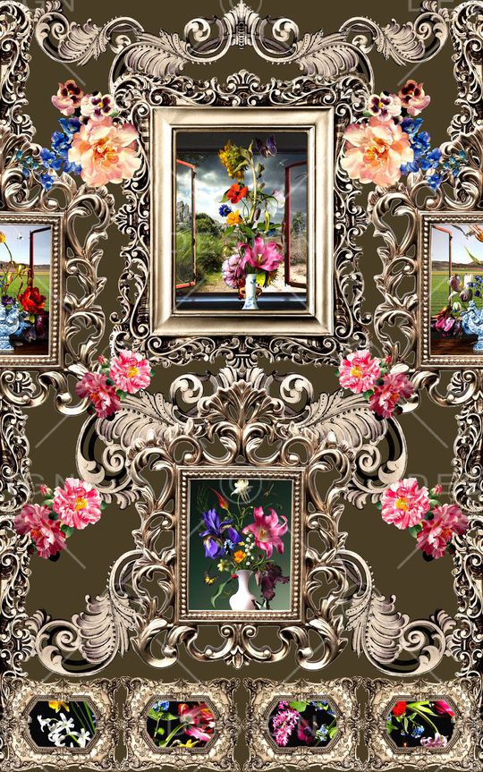 欧式印花华亿平台图片