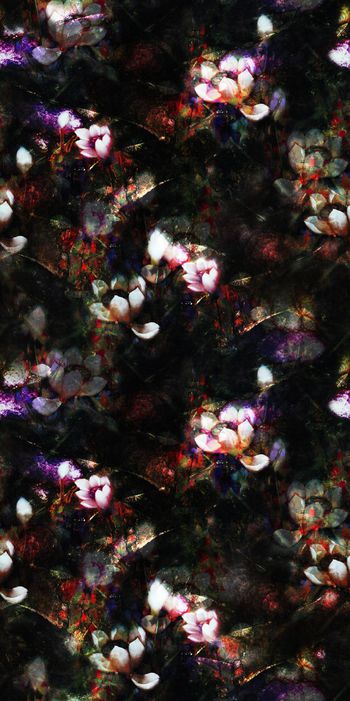 566553-复古男装抽象荷花