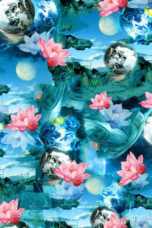 风景印花华亿平台图片