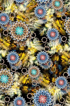 潮流时尚大牌印花华亿平台图片