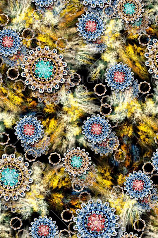 潮流时尚大牌印花华亿平台图片