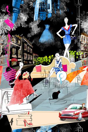 美女印花华亿平台图片