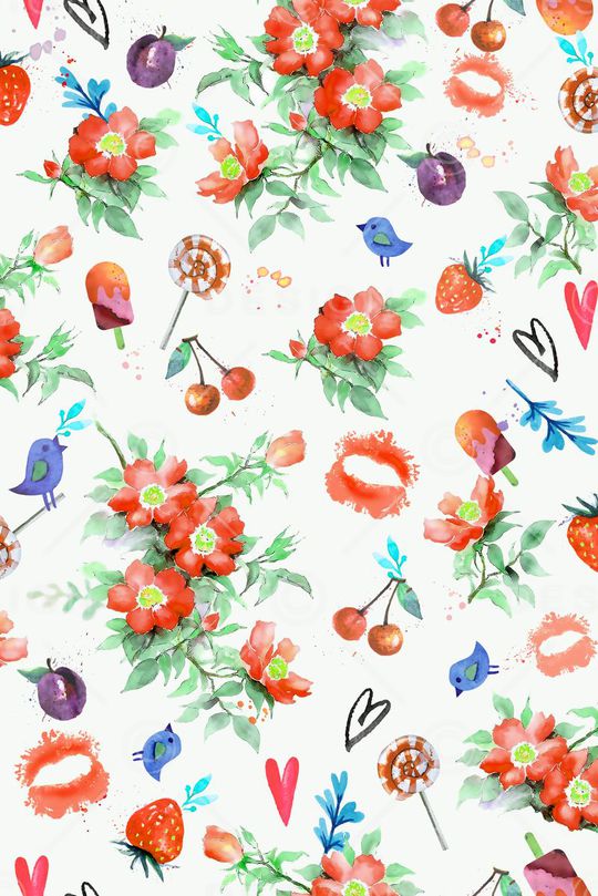 手绘印花华亿平台图片