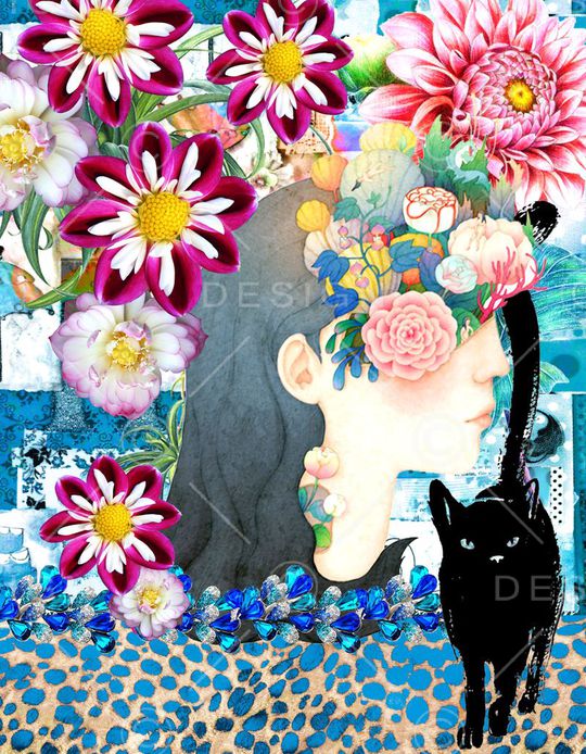 抽象印花华亿平台图片