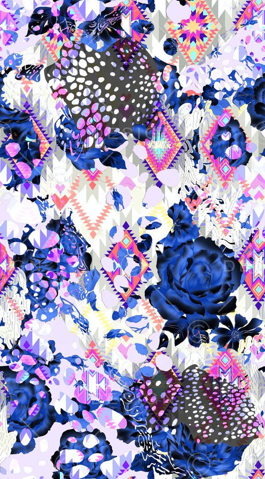 几何抽象印花华亿平台图片