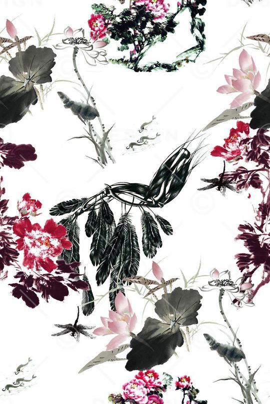 中国风印花华亿平台图片