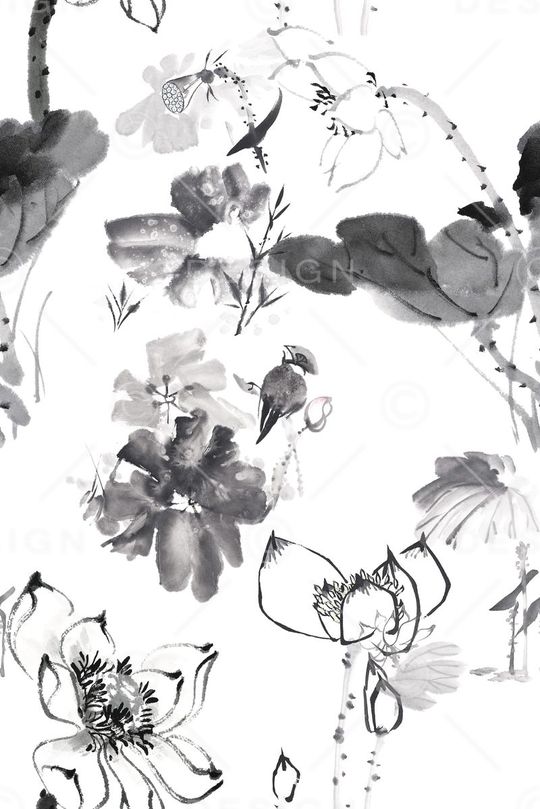 中国风印花华亿平台图片