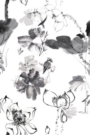 中国风印花华亿平台图片