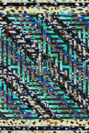 抽象印花华亿平台图片