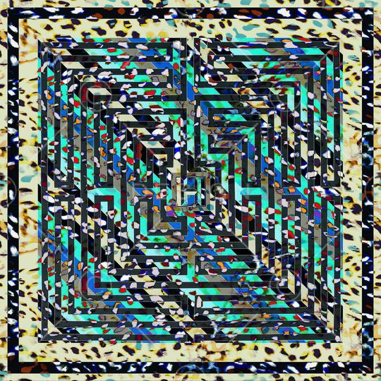 抽象印花华亿平台图片